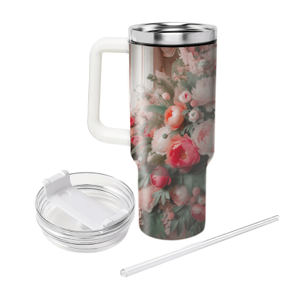 Lush Peony Garden  Tumblers With Lids