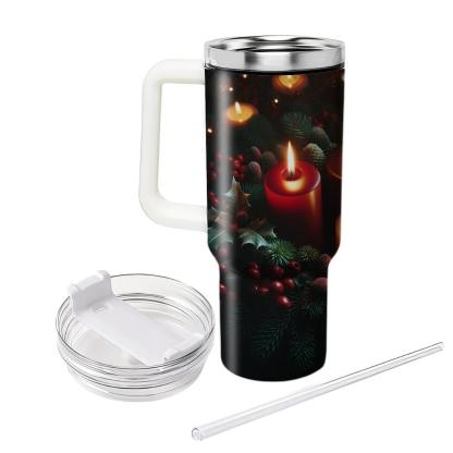 Winter Candlelight Magic  Tumbler Cups