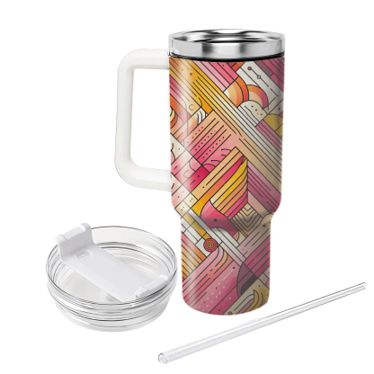 Dynamic Colorful Lines  Insulated Tumblers