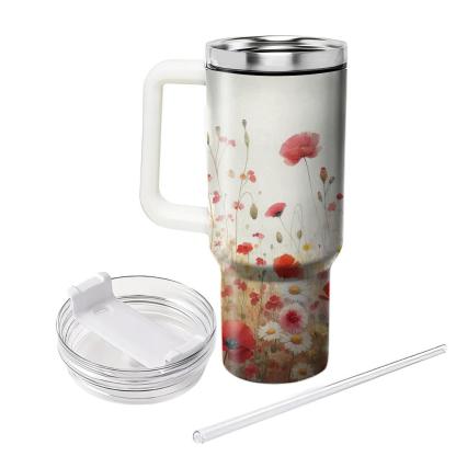 Watercolor Wildflowers  Tumbler Cups