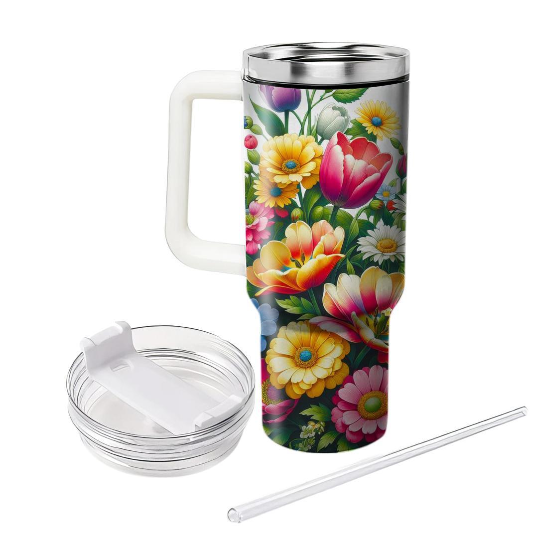 Captivating Floral Garden  Insulated Tumblers