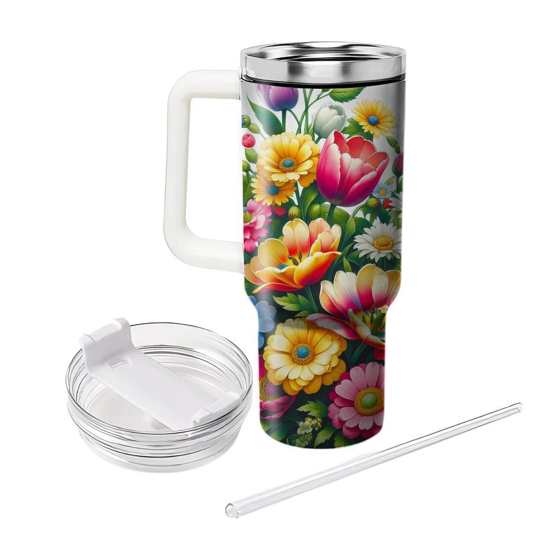 Captivating Floral Garden  Insulated Tumblers