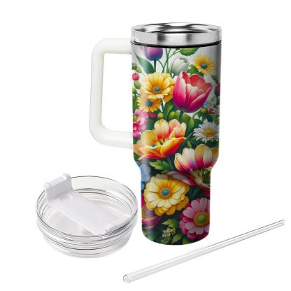 Captivating Floral Garden  Insulated Tumblers