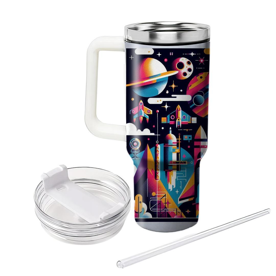 Retro Science Fiction Adventure  Travel Tumblers
