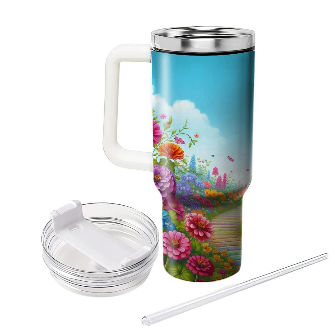 Radiant Blooming Path  Tumblers For Gifts
