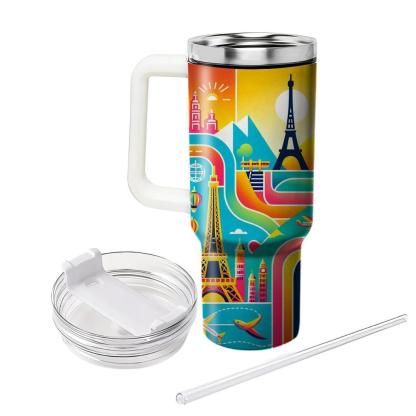 Colorful Journeys - Travel Appreciation Day  Tumblers With Lids