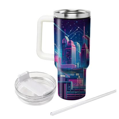 Cyber City Lights  Tumbler Cups