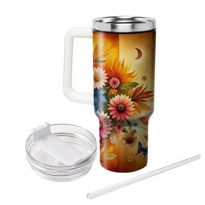 Harmony Of Seasons - Global Equinox  Tumblers With Lids