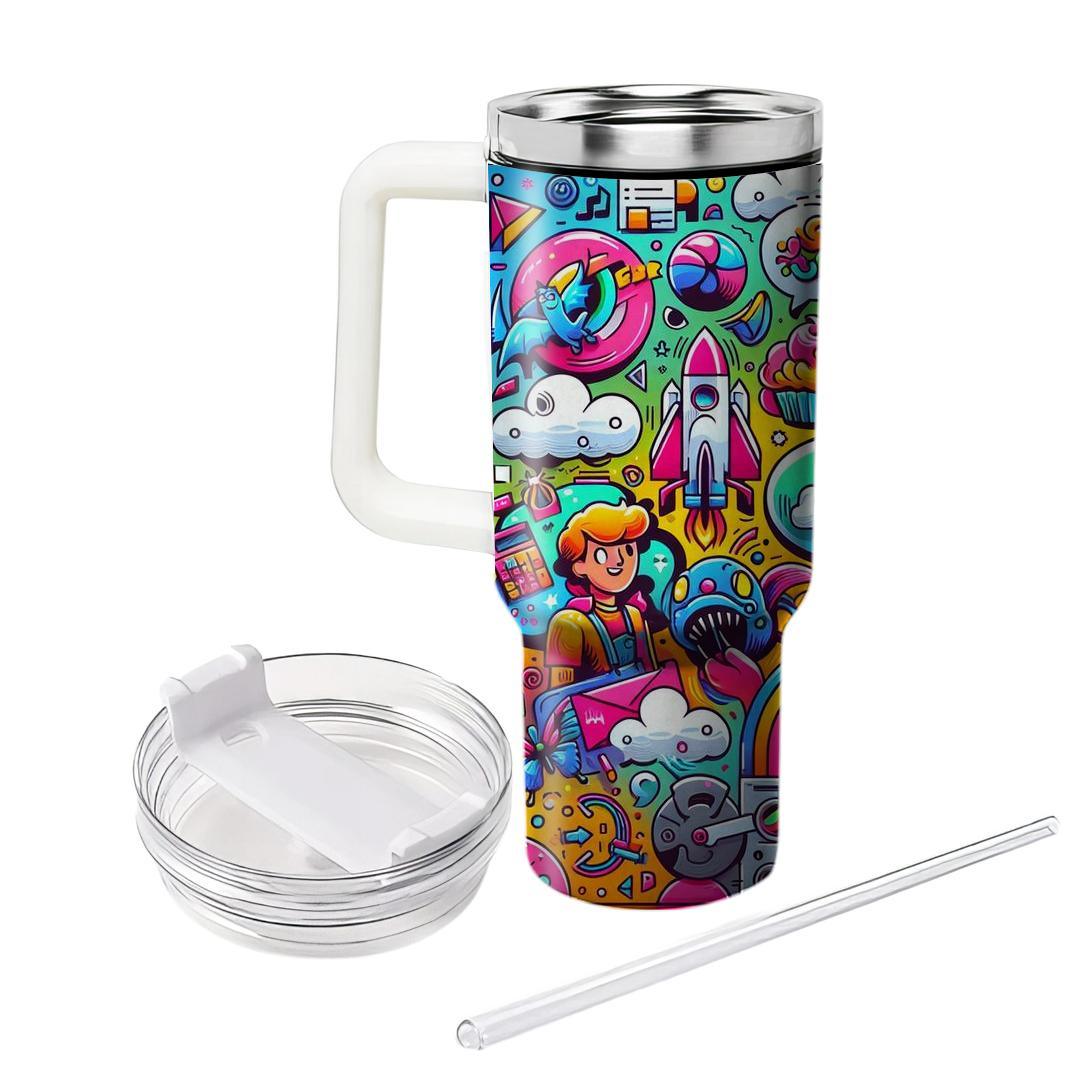 Classic 80s Cartoons  Tumblers For Gifts