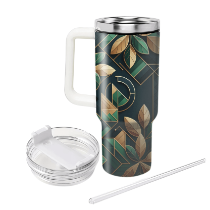 Geometric Leaf Arrangement  Custom Tumblers