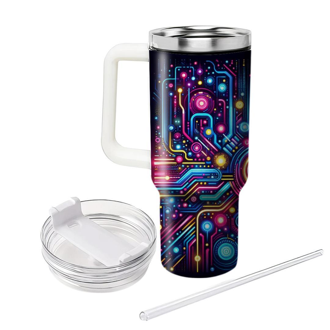 Funky Neon Lights  Tumblers With Lids