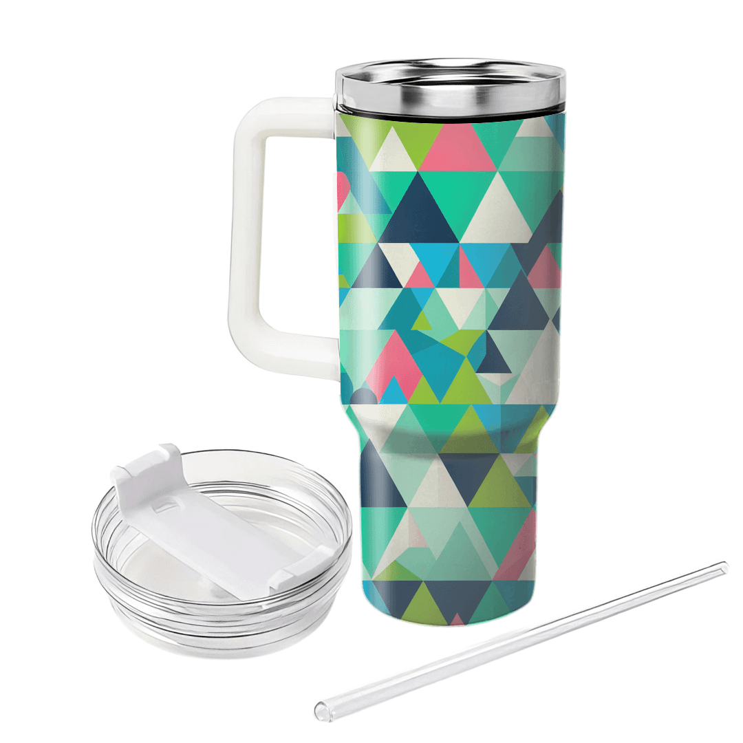 Funky Triangle Pattern Tumbler Cups