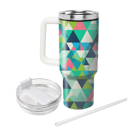 Funky Triangle Pattern Tumbler Cups