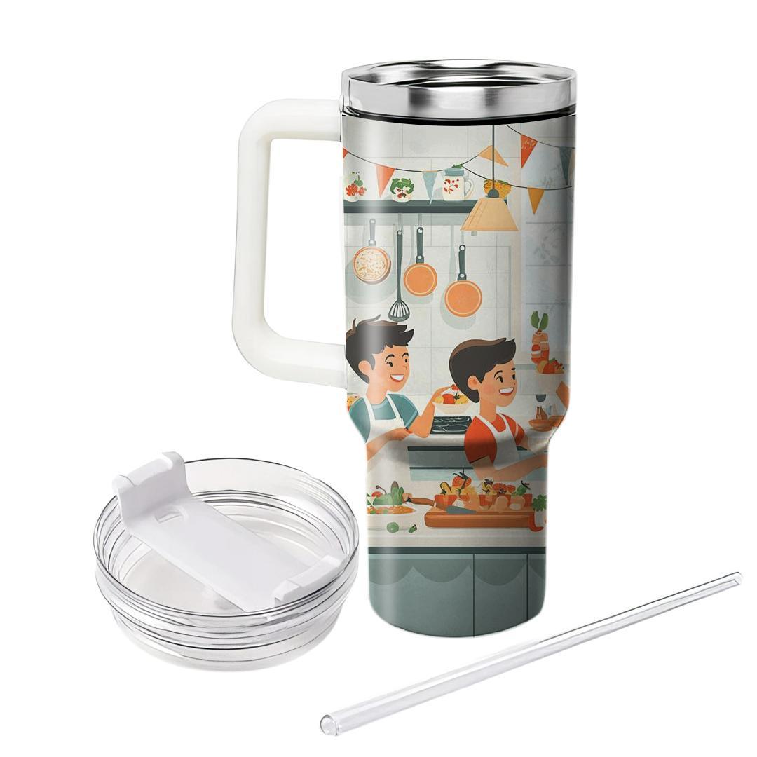 Mom’s Kitchen Chronicles: A Family Cooking Day Unique Tumblers