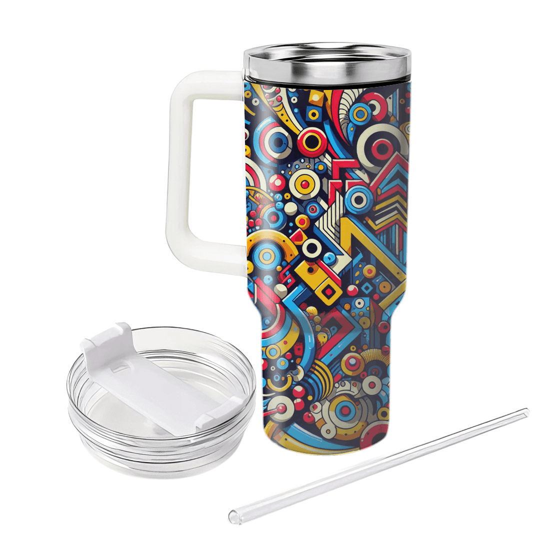 Abstract Retro Shapes  Tumblers For Gifts