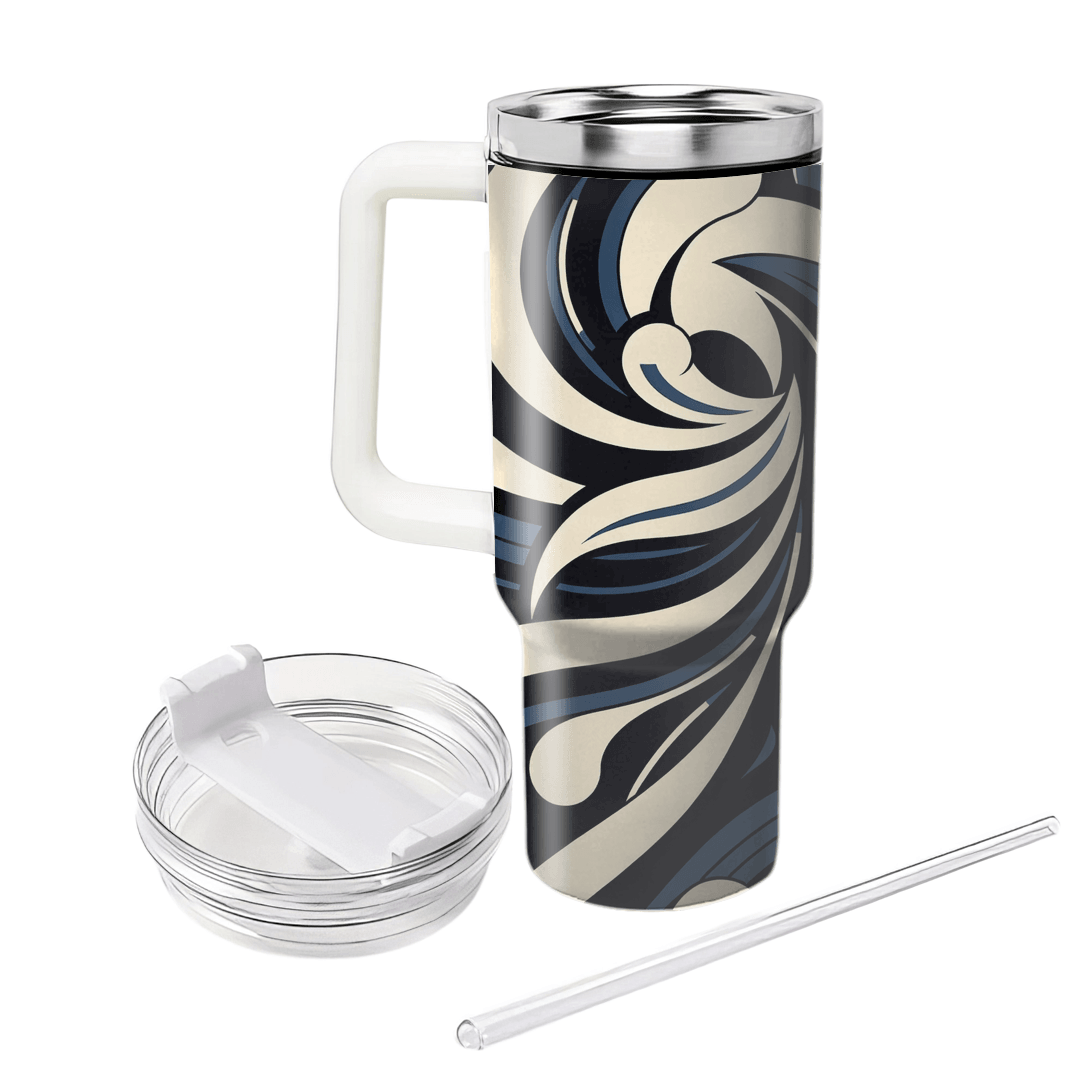 Curved Line Pattern  Decorative Tumblers