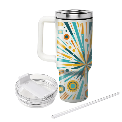 Retro Starburst Design  Custom Tumblers