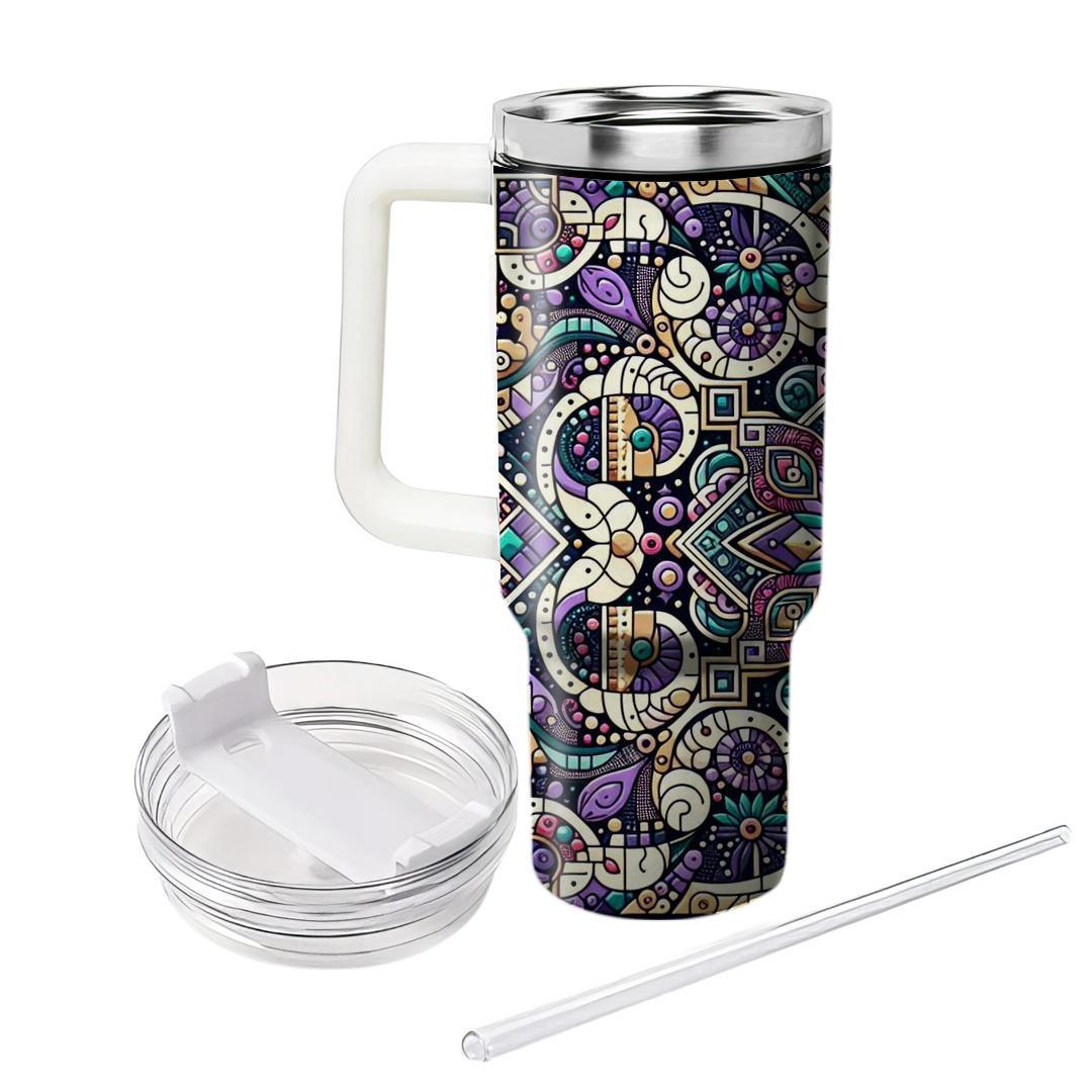 Bohemian Mosaic Delight  Custom Tumblers