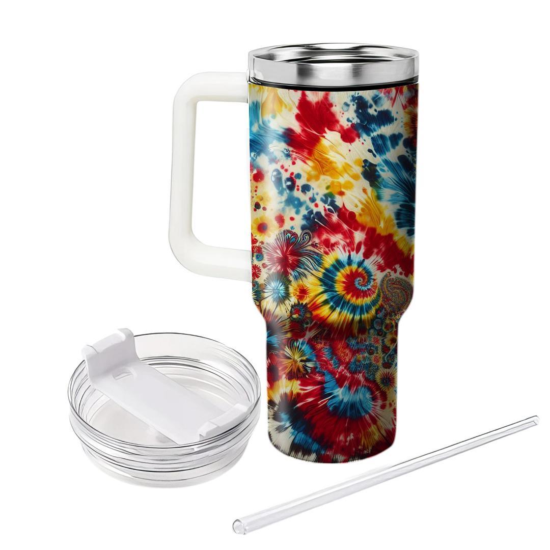 Chic Tie-dye Fusion  Travel Tumblers