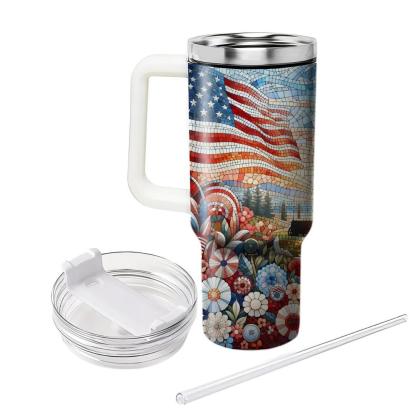 Mosaic Of Moments - Memorial Day  Tumblers With Lids