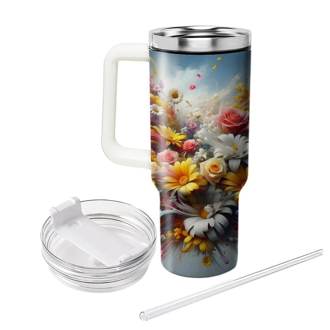 Floral Fantasy Whirl  Tumblers For Gifts