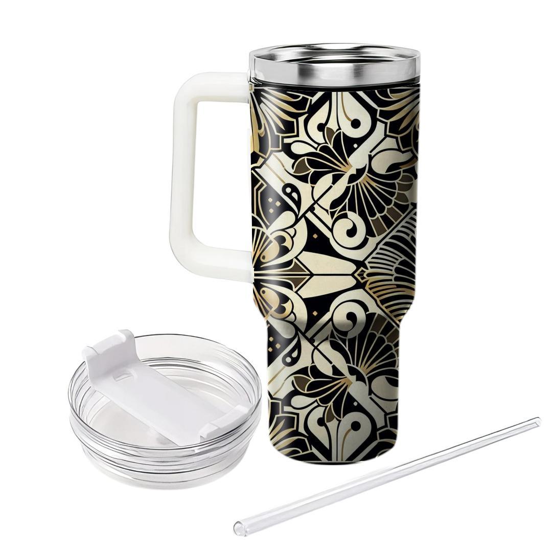 Chic Art Deco Fan  Custom Tumblers