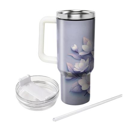 Blooming Jasmine Whispers  Insulated Tumblers