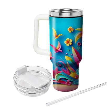 Summer Tropic Breeze  Travel Tumblers