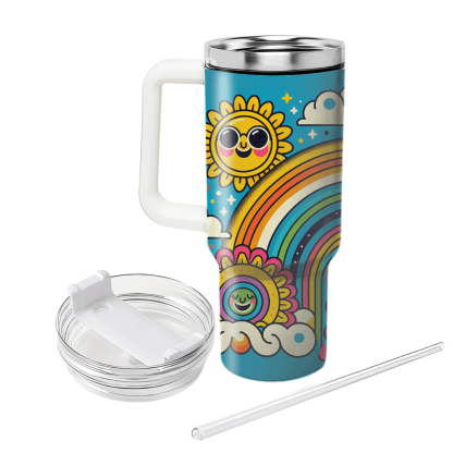 Sunshine And Rainbows  Custom Tumblers