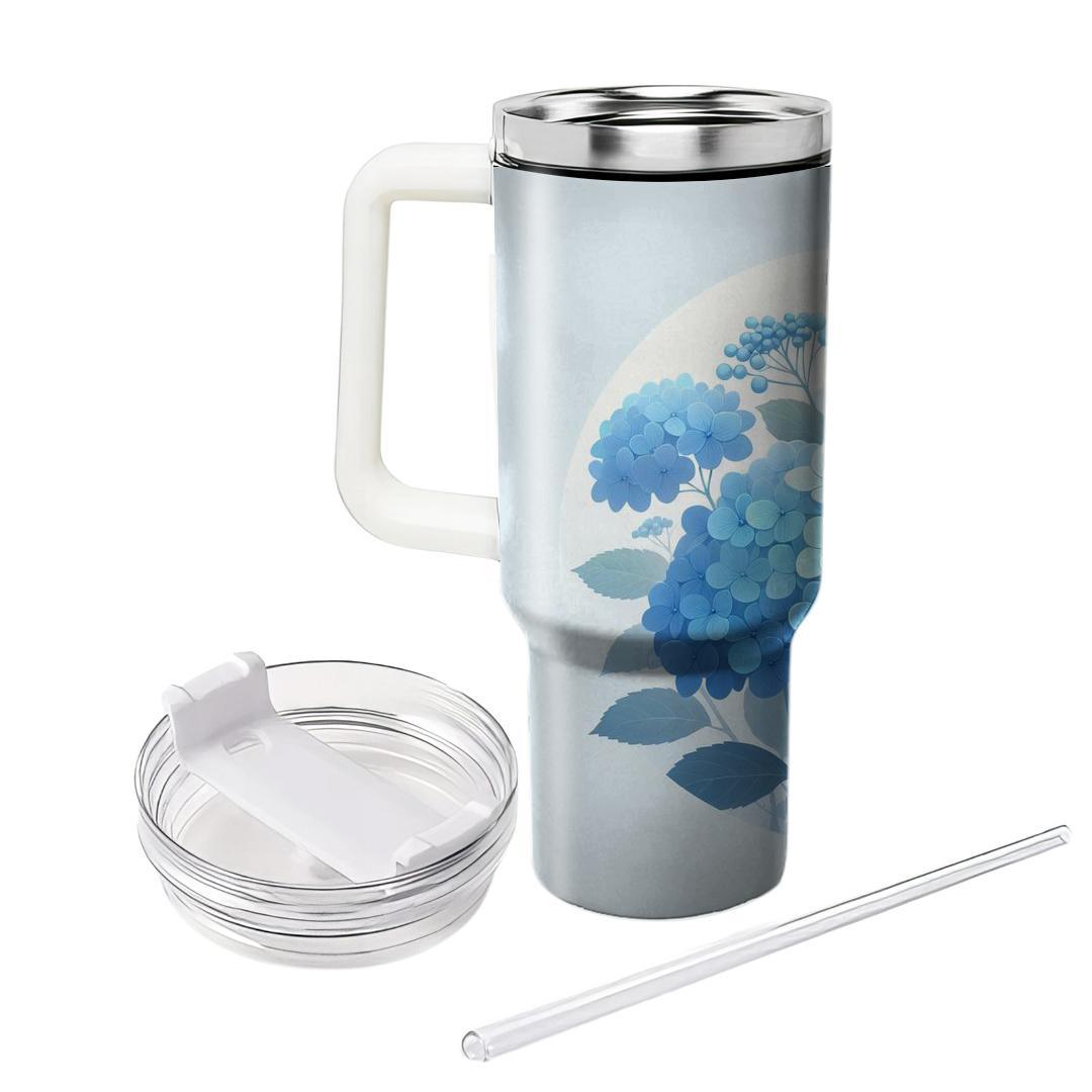 Dreamy Blue Hydrangea  Unique Tumblers