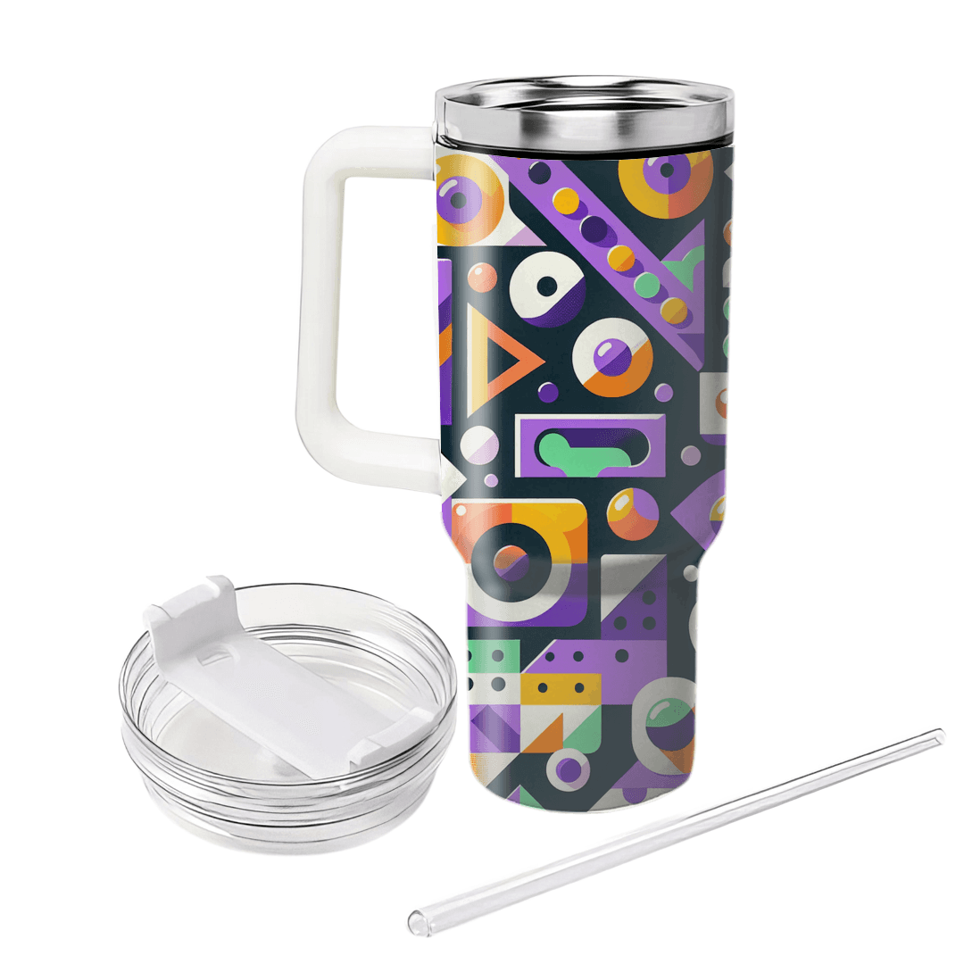 Playful Geometric Shapes Tumbler Cups