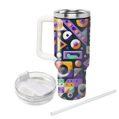 Playful Geometric Shapes Tumbler Cups