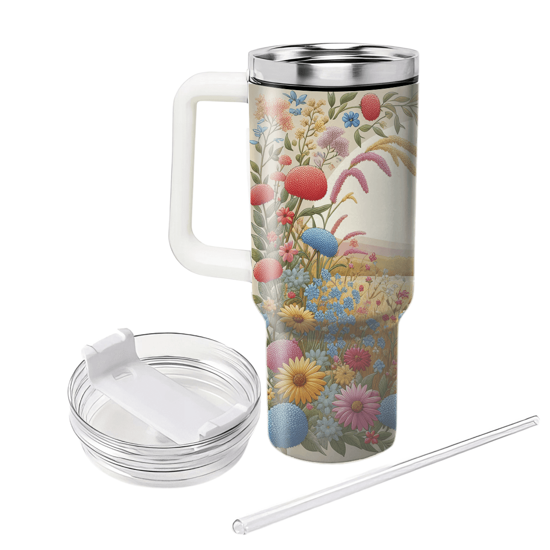 Charming Giraffe Meadow  Tumbler Cups