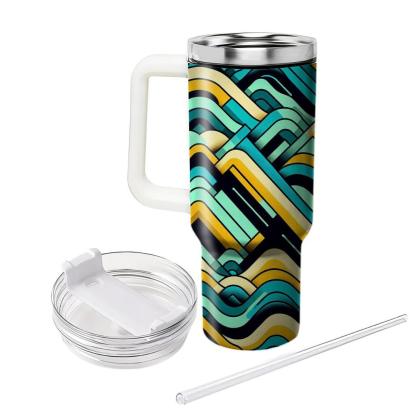 Dynamic Zigzag Waves  Tumblers For Gifts