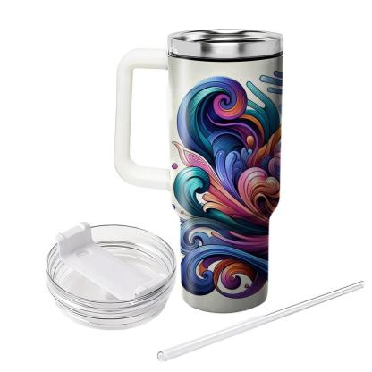 Artful Swirls  Travel Tumblers
