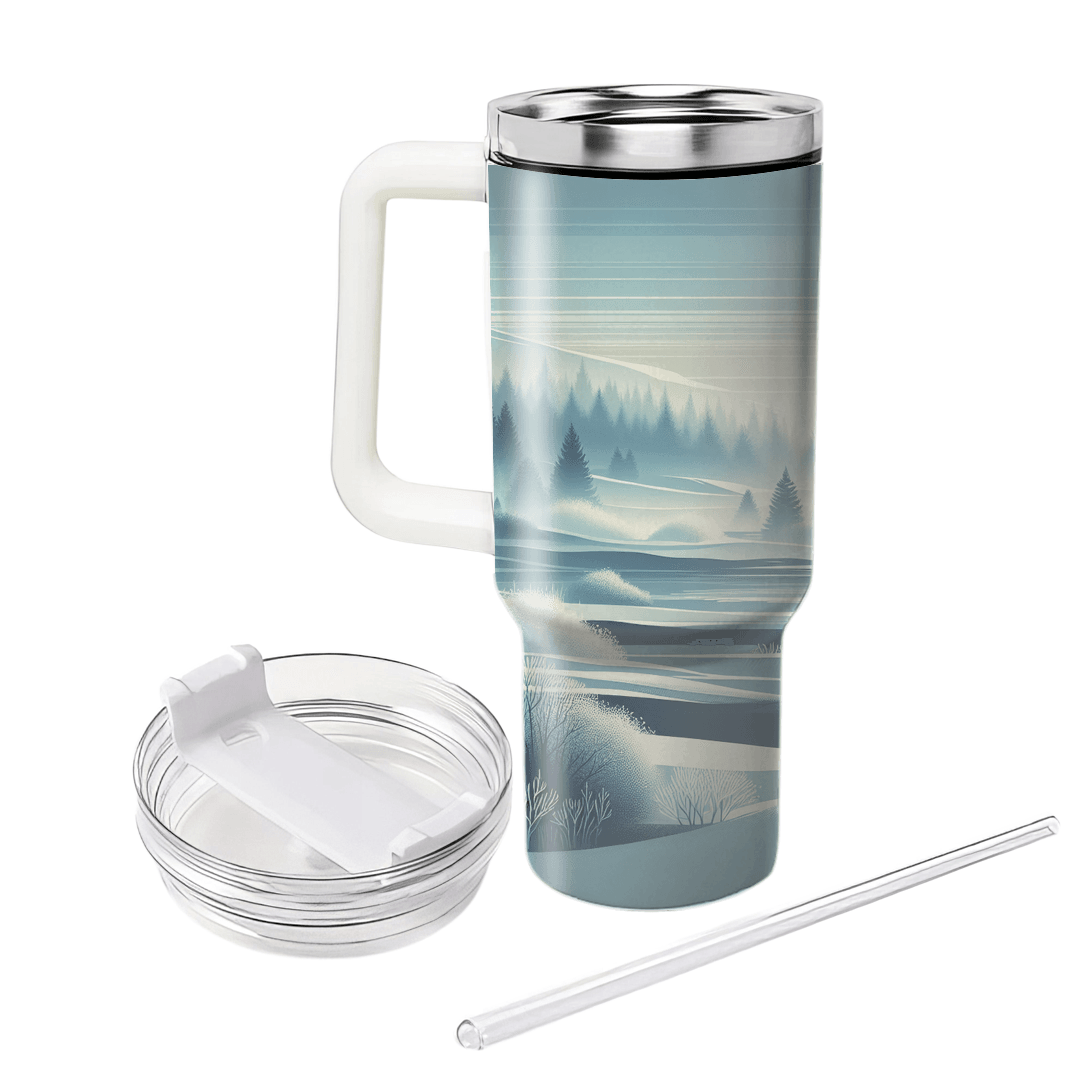 Winter Morning Mist  Personalized Tumblers