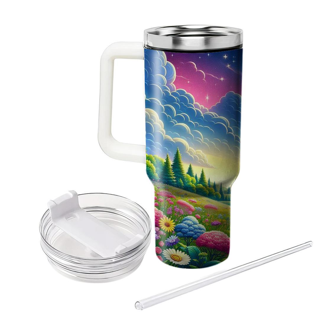 Fantasy Unicorn Meadow  Personalized Tumblers