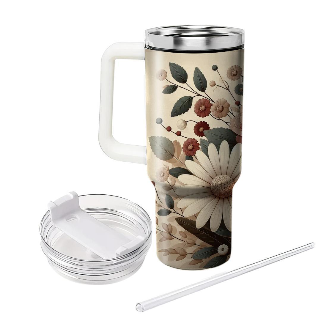 Retro Floral Vintage  Insulated Tumblers