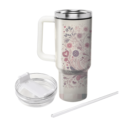 Blooming Connections - Floral Friendship Day  Decorative Tumblers