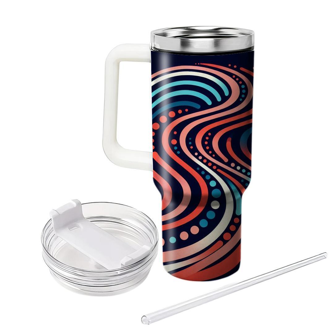 Circular Wave Rhythm  Tumblers For Gifts