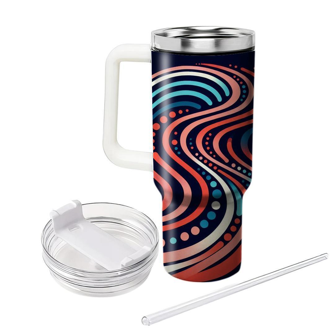 Circular Wave Rhythm  Tumblers For Gifts