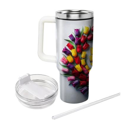 Springtime Tulip Twist  Tumbler Cups