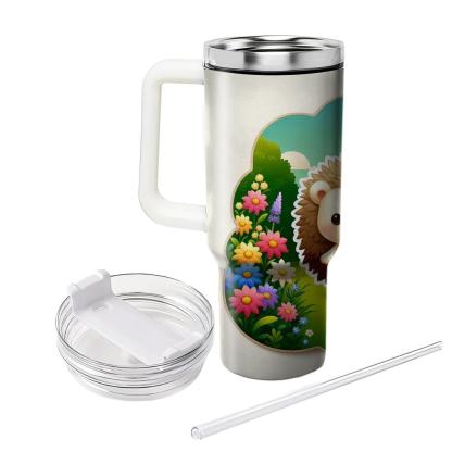 Curious Hedgehog Wanderlust  Tumblers With Lids