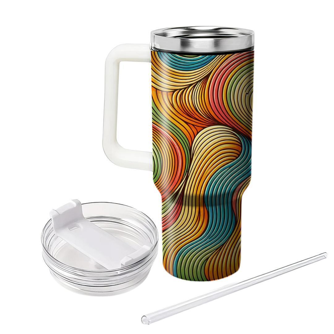 Retro  Waves  Travel Tumblers