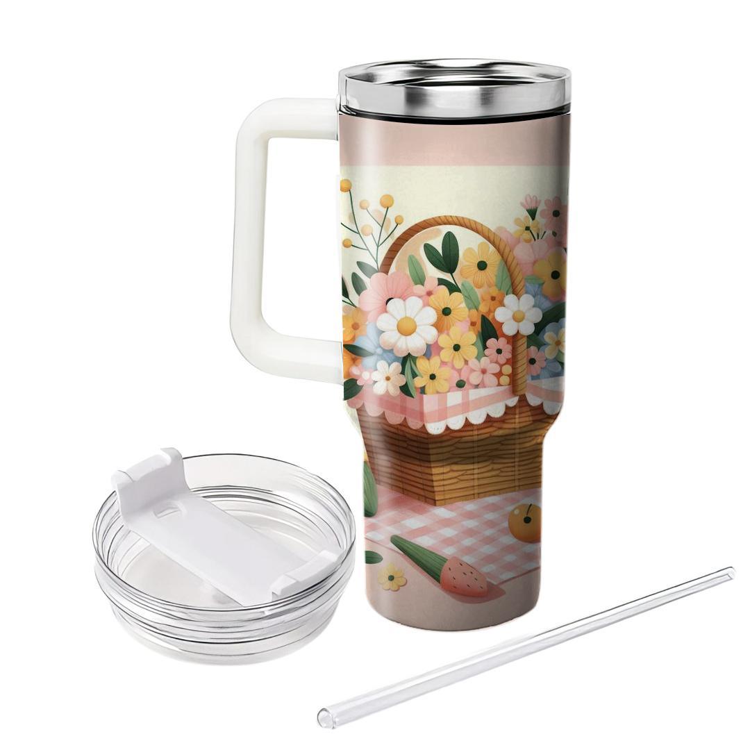 Summer Picnic Pastel  Travel Tumblers