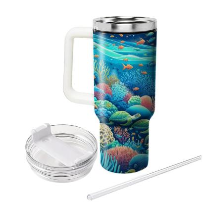 Summer Oceanic Adventure  Travel Tumblers