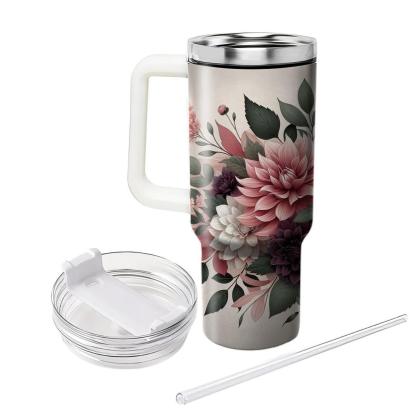 Romantic Dahlia Dream  Insulated Tumblers