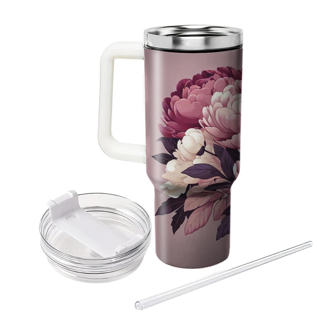 Blossoming Peony  Tumblers For Gifts