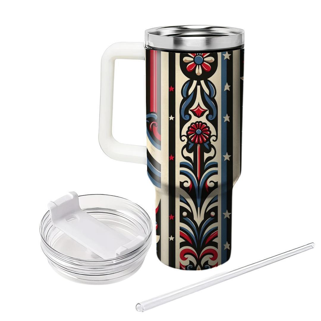 Vintage Circus Stripes  Tumblers For Gifts