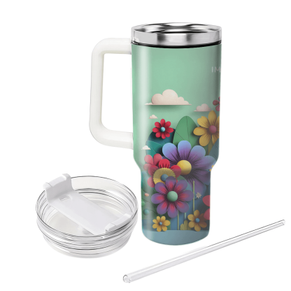 Botanical Fantasy  Unique Tumblers